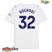 Camiseta Manchester City Ayyoub Bouaddi #32 Tercera Equipación para mujer 2026-27 manga corta